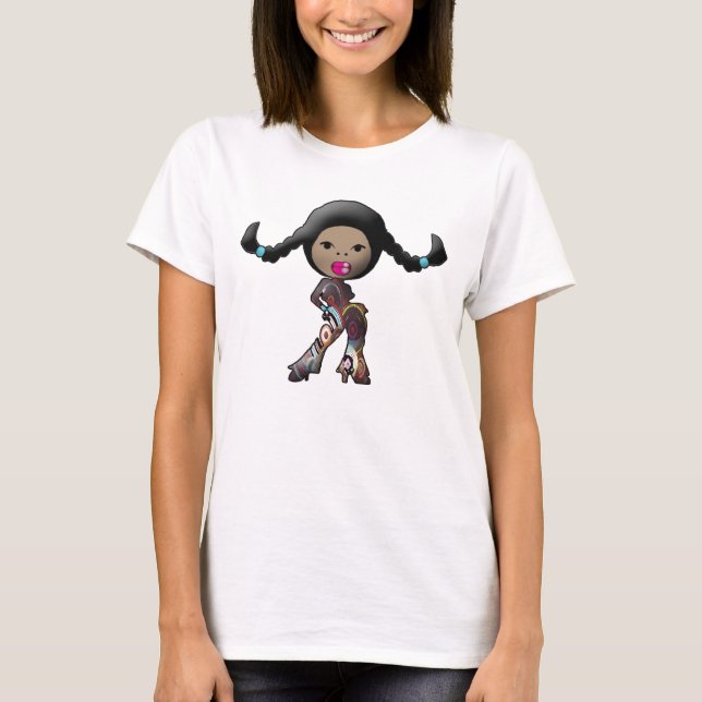 T-shirt diva tressée (Devant)