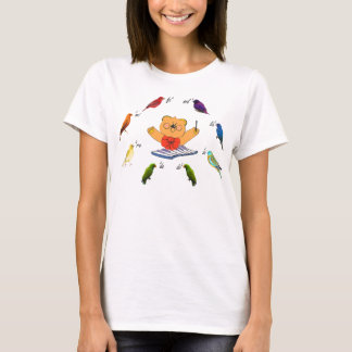 T-shirt Divabear menant les oiseaux musicaux
