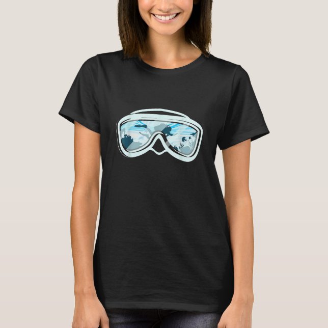 T-shirt dive and Dive with Scuba diving and diver (Devant)