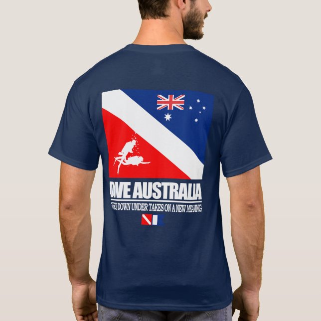 T-shirt Dive Australia (sq) (Dos)