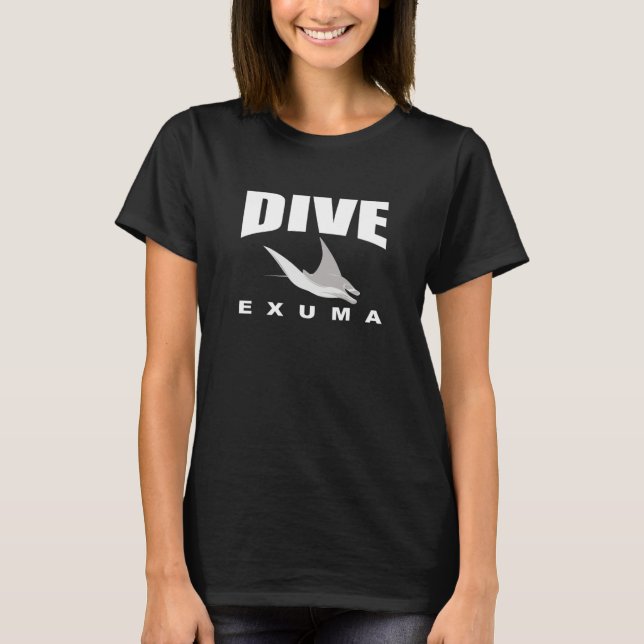 T-shirt Dive Exuma Scuba Diving at Exuma with Manta Rays (Devant)