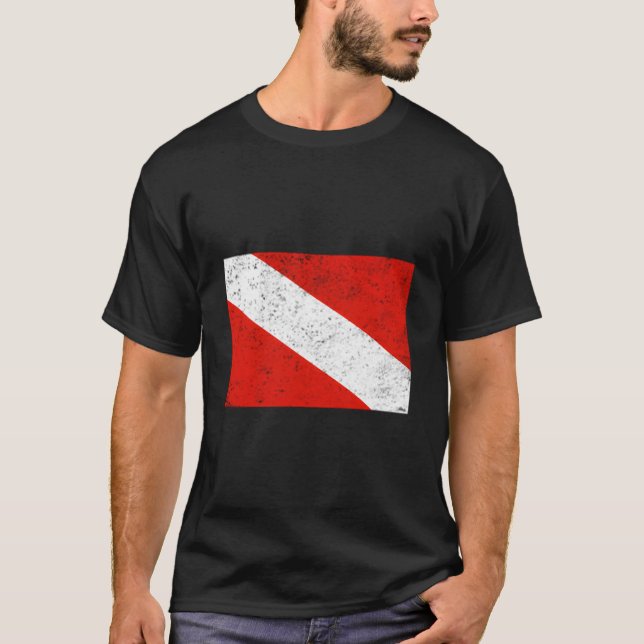 T-shirt Dive Flag Scuba Diving (Devant)