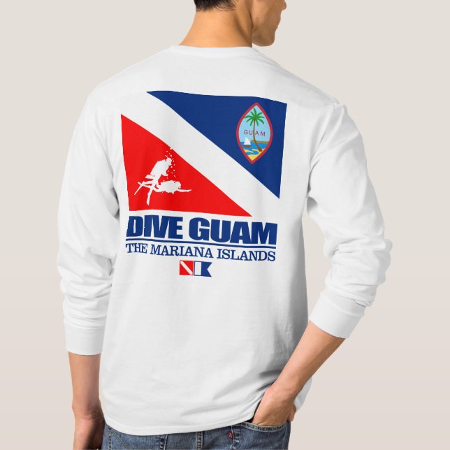 T-shirt Dive Guam (sq) (Dos)