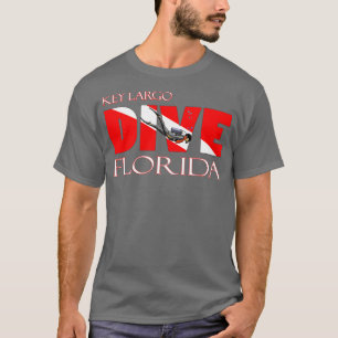 T-shirt DIVE Key Largo Florida SCUBA Diving Snorkeling 