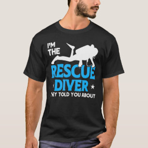 T-shirt Diver Drapeau Secourir Diver Ils Vous Ont Parlé De