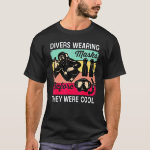 T-shirt Divers portant des masques avant d'être cool plong