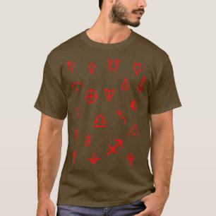 T-shirt Divers Symboles Alchimie Astronomie