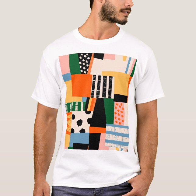 T-shirt Diverses formes : conception transparente abstrait (Devant)