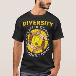 T-shirt Diversité Égalité Justice sociale Inclusion Femini