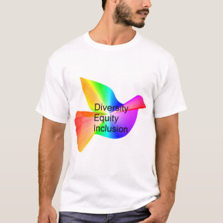 T-shirt Diversité Équité Inclusion avec la colombe de paix