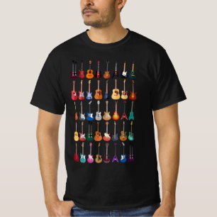 T-shirt Diversité Guitare Chemise Guitare Musique Lover Gu