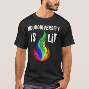 T-shirt Diversité neurologique Arc-en-ciel Tics de Gilles 