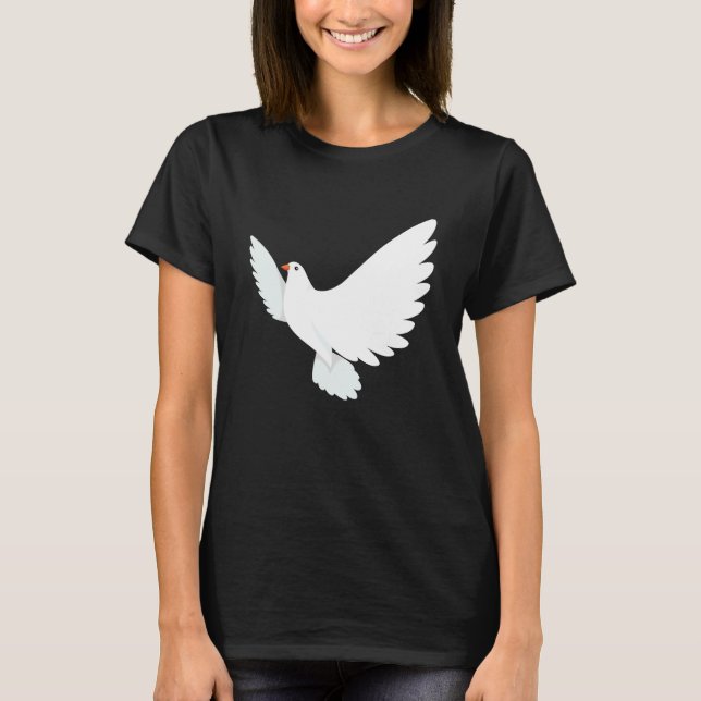 T-shirt Divine Female  Peace Dove (Devant)
