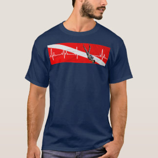 T-shirt Diving Heartbeat Scuba