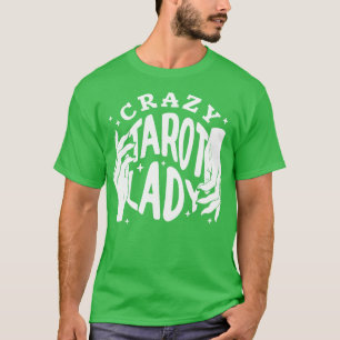 T-shirt Divinité Crazy Tarot Lady Crystal Ball Tarot voitu