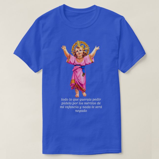 T-shirt Divino Nino Saint Bébé Jésus (Design devant)