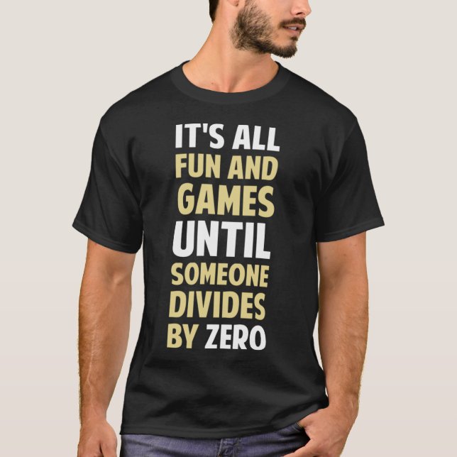 T-shirt Diviser par zéro n'est pas un jeu boy (Devant)