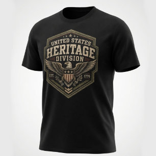 T-shirt Division de l'héritage des États-Unis Militaire Vi