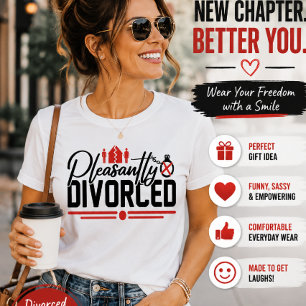 T-shirt Divorcé avec plaisir Célébration de divorce amusan