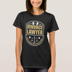 T-shirt Divorce Avocat Aide Personnes Divorce Spécialiste