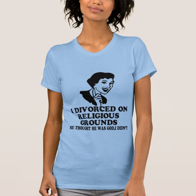 T-shirt Divorce religieux drôle (Devant)