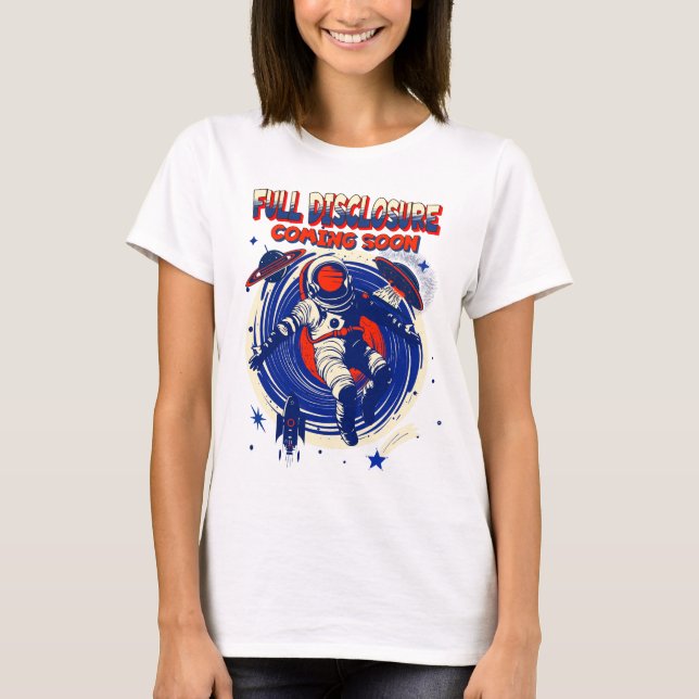 T-shirt Divulgation complète à venir bientôt | L'astronaut (Devant)