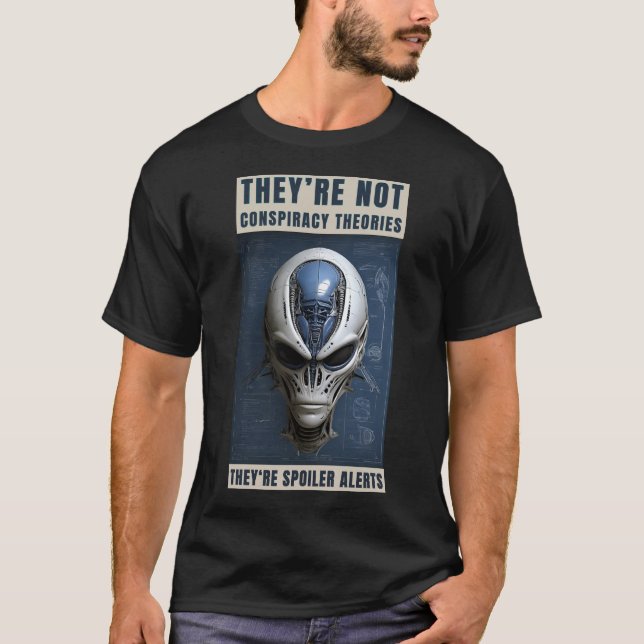 T-shirt Divulgation de la théorie du complot de l'OVNI Ali (Devant)