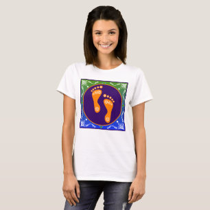T-shirt Diwali Rangoli Coloré Avec Empreinte