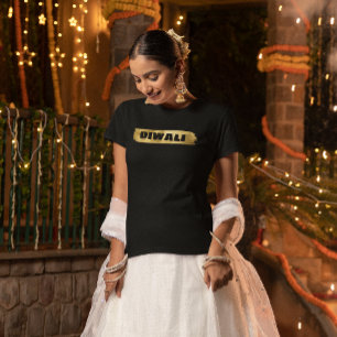 T-shirt Diwali superbe design doré