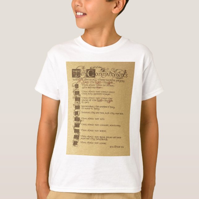 T-shirt dix commandements (Devant)