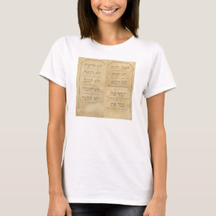T-shirt Dix Commandements Cercle Fleur de Bella+Canvas