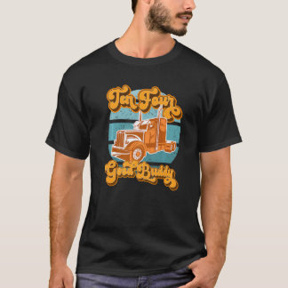 T-shirt Dix Quatre Bon Buddy Retro Cb Radio Trucker Vintag