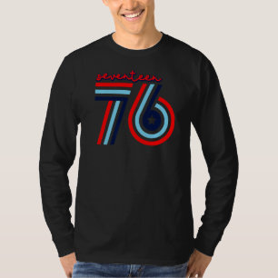 T-shirt Dix-sept 76 Amérique patriotique 4 juillet Indépen