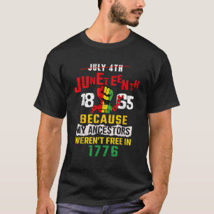 T-shirt Dixième Jundixième Jundixième Africain-Américain