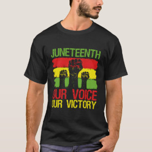 T-shirt Dixième Notre Voix Notre Victoire Arrière-Presse J