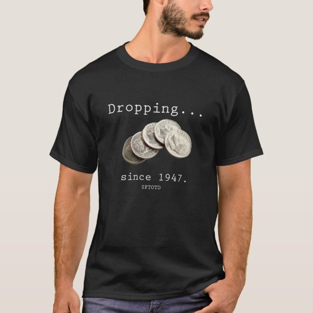 T-shirt Dixièmes de dollar chutants (Devant)