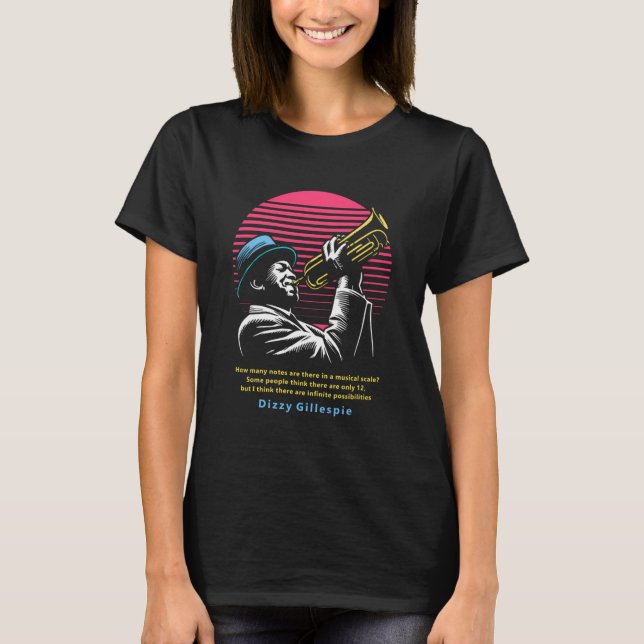 T-shirt Dizzy Gillespie (Devant)