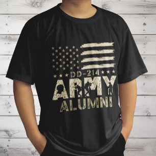 T-shirt DJ-214 Alumni Militaire US Vétérinaire du drapeau