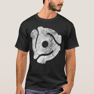 T-shirt DJ 45 RPM Adapter Vintage Styleurntable Record Dis