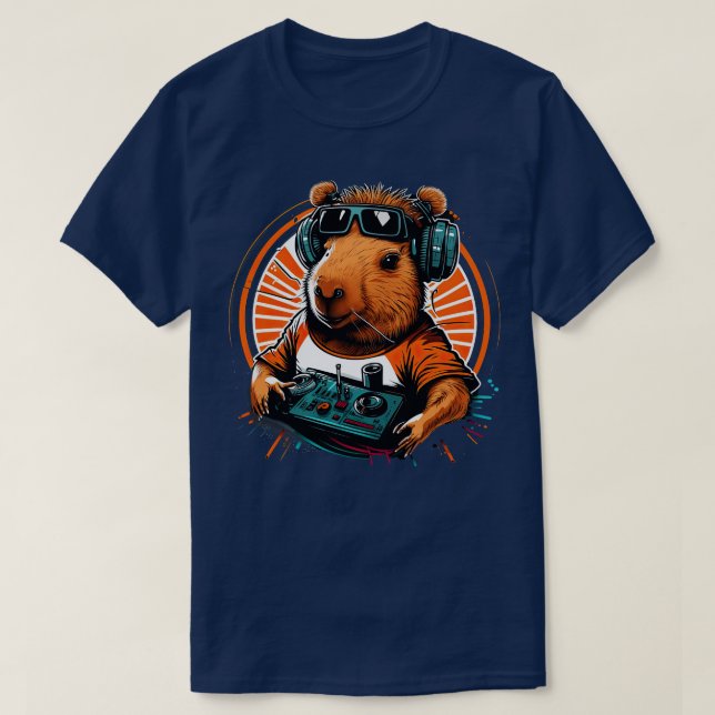 T-shirt Dj Capybara (Design devant)
