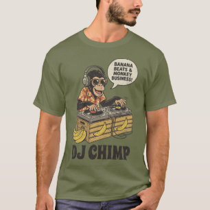 T-shirt DJ Chimp Rythmes de Banane Drôle