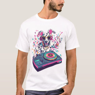 T-shirt DJ Dalmatien � Chien de la Soirée Rave EDM