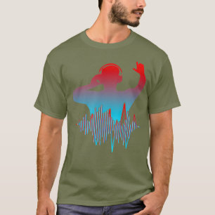 T-shirt DJ Disque Jockey Techno Design pour le Musix du Pa