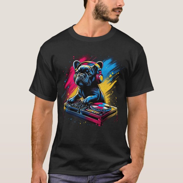 T-shirt DJ DJ DJ DJ DJ Ding EDM Funky Dance Club (Devant)