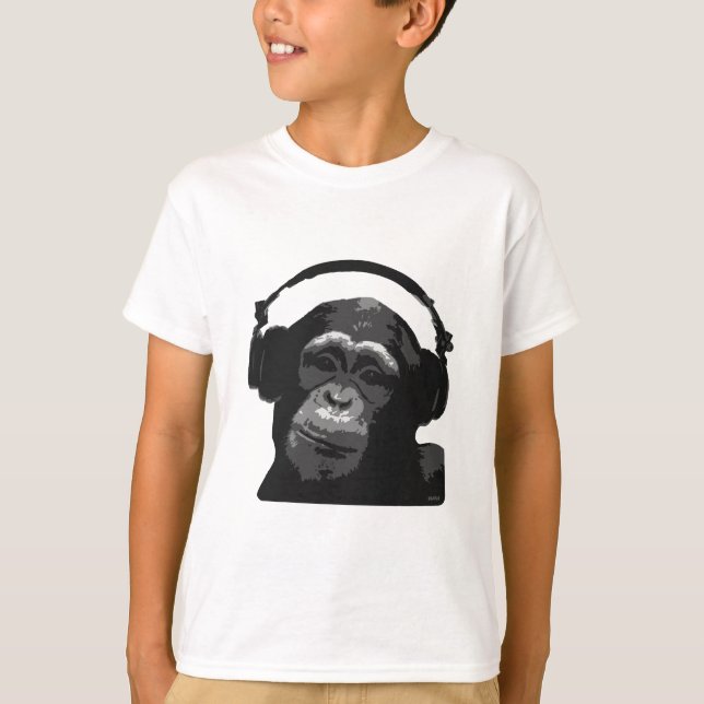 T-SHIRT DJ MONKEY (Devant)