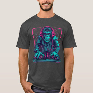 T-shirt DJ Monkey House Beatmaker EDMurntable DJ Monkeyech