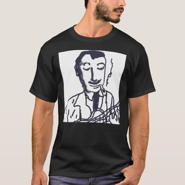 T-shirt Django Reinhardt, Gyspy Jazz Guitarist, Hot Club,  (Devant)