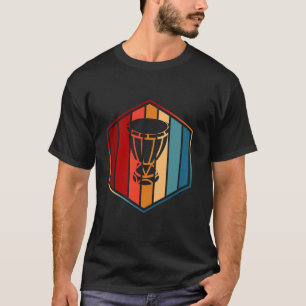 T-shirt Djembe Drum Retro Vintage les années 70 80s Style 