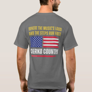 T-shirt (Dk Grey) Drapeau américain / La musique est forte