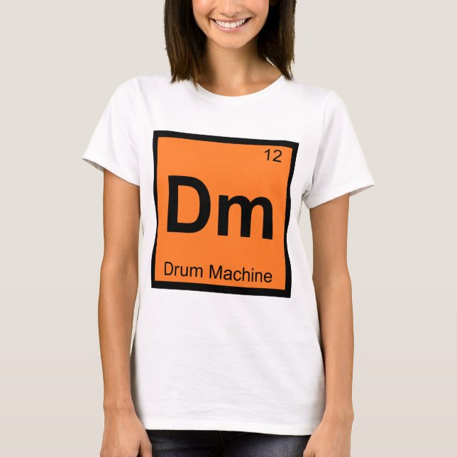 T-shirt Dm - Chimie de la machine à rythmes Symbole du tab (Devant)